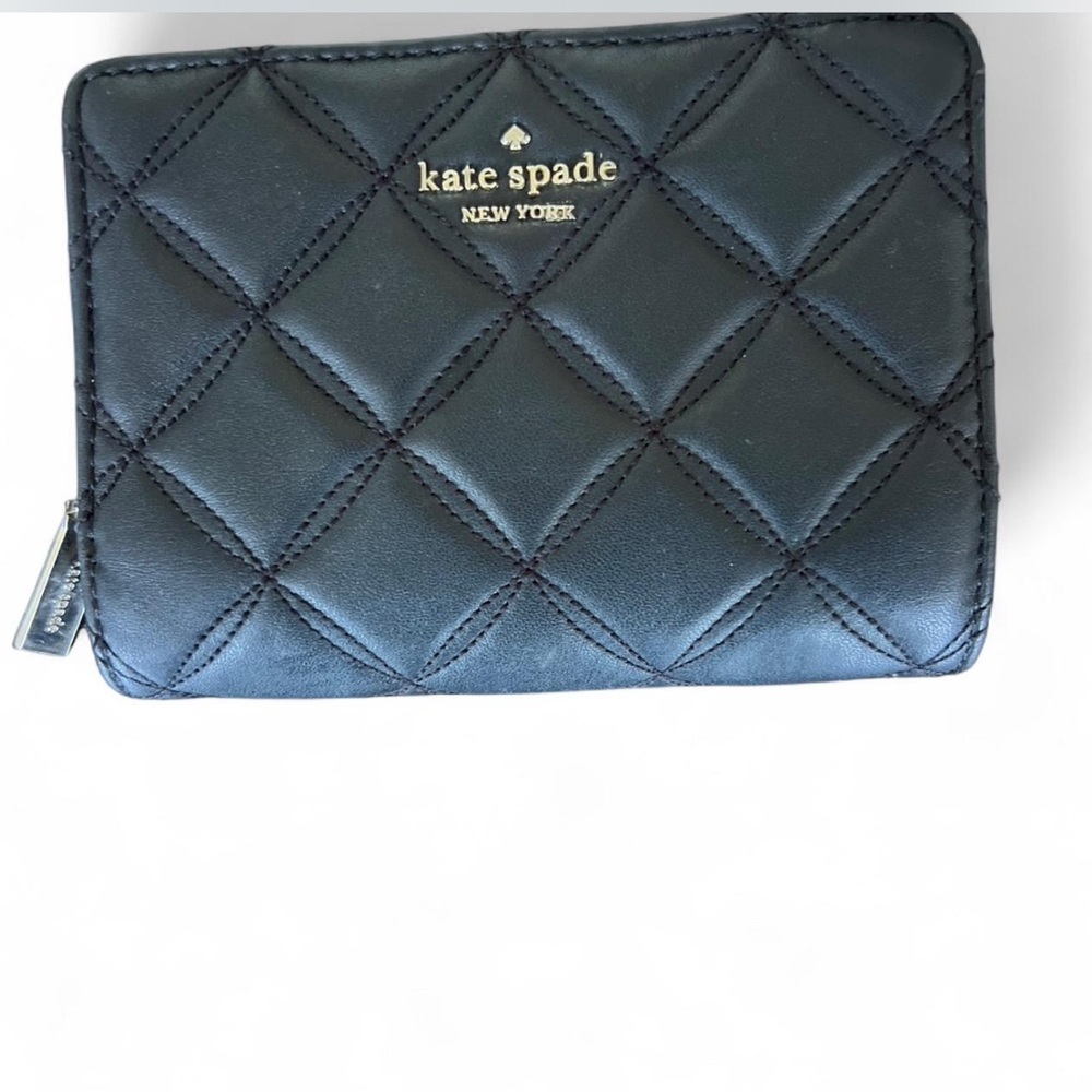 Kate Spade Black Quilted Wallet